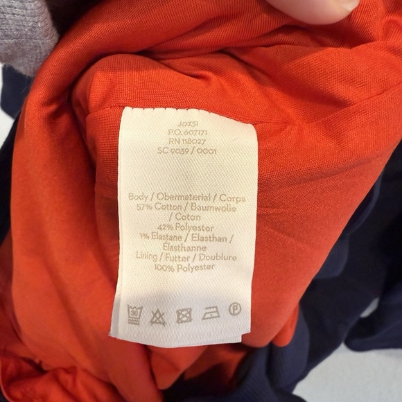 Biden Mia Ottoman Navy Midi Sheath Dress Women's Sz 14 Classic Preppy Academia - Picture 7 of 7